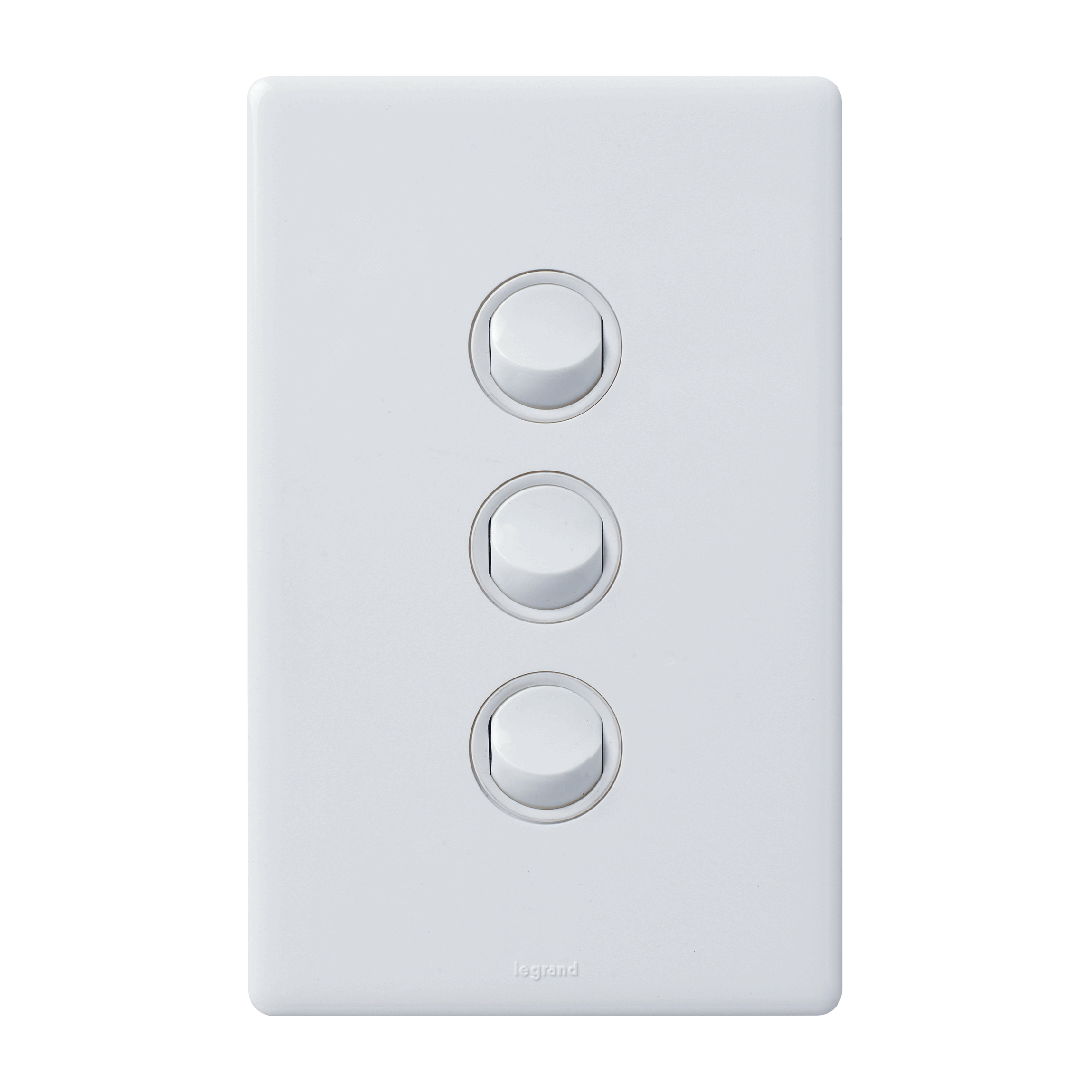 16A 3-GANG SWITCH WHITE, EXCEL LIFE