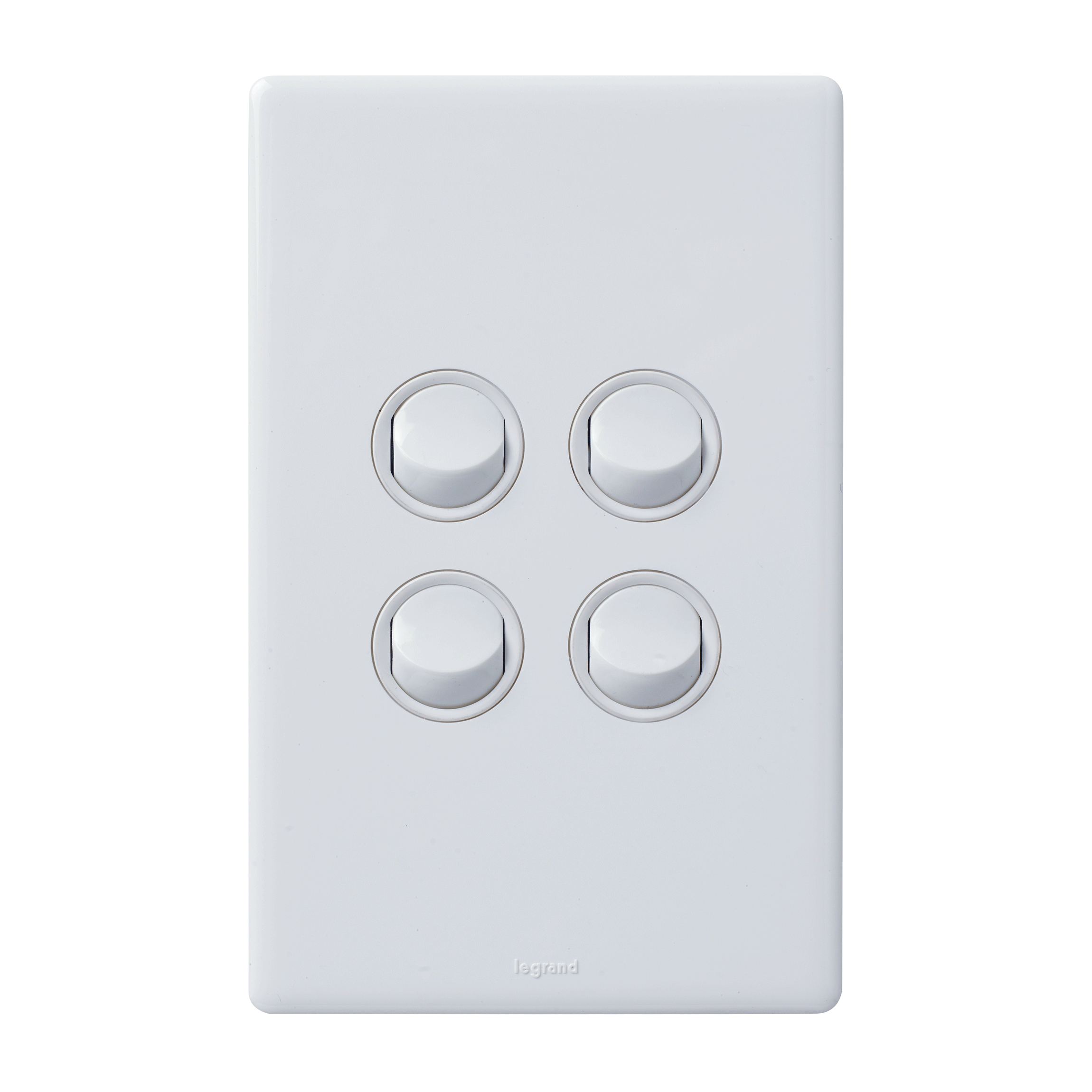 16A 4-GANG SWITCH WHITE, EXCEL LIFE