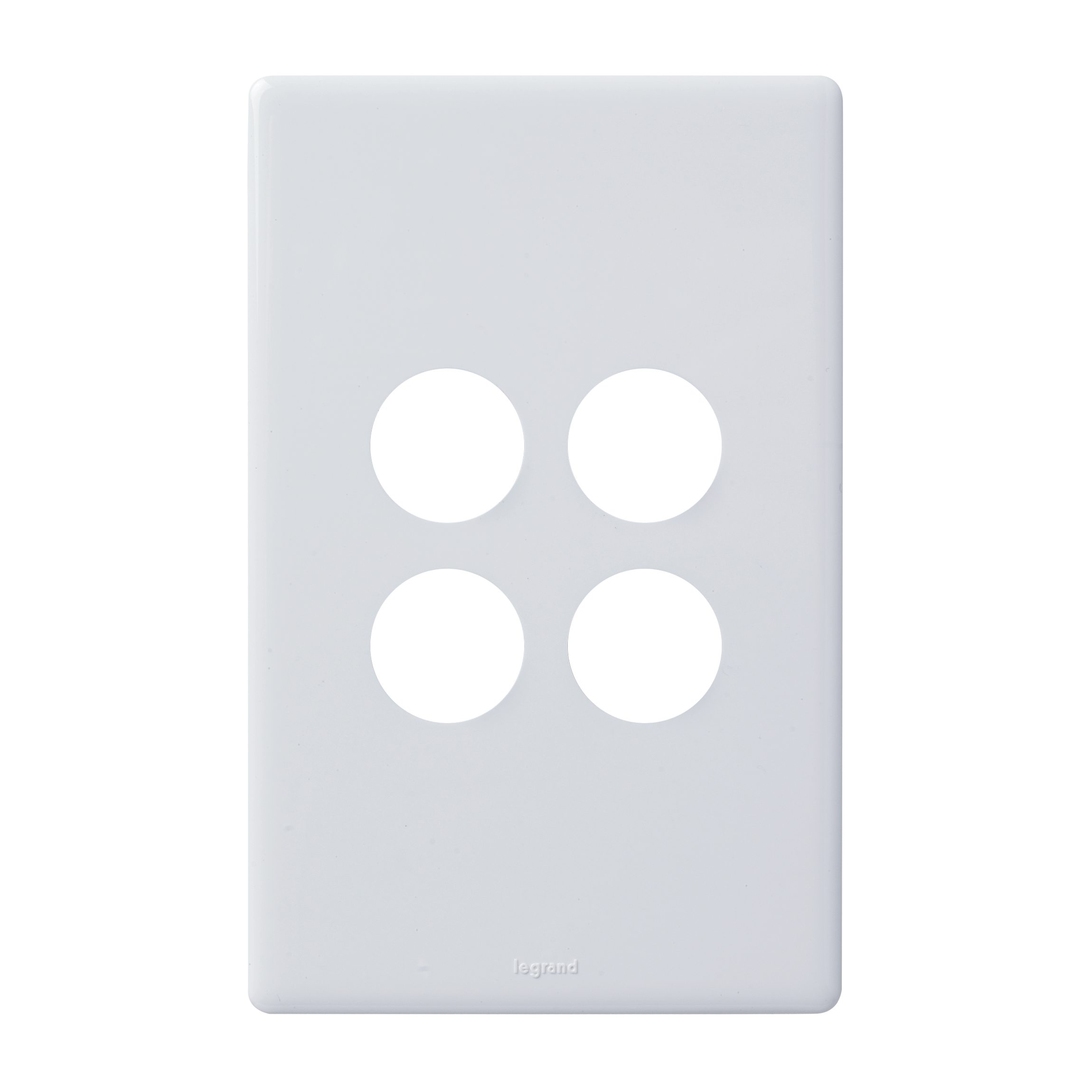 4-GANG GRID & COVERPLATE WHITE, EXCEL LIFE