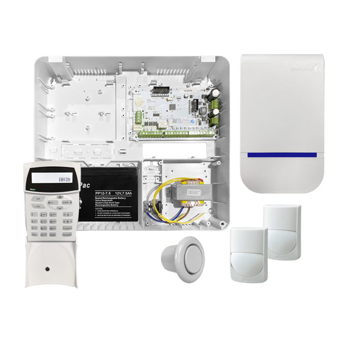 EliteControl Security Alarm Kit 'no cable' (includes ESL-2 BASE KIT & KP-ICON-OEM)