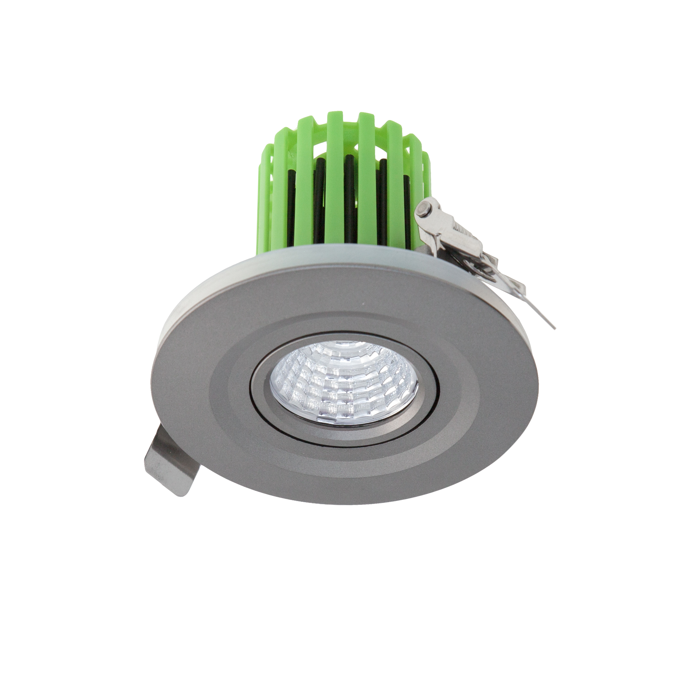 Exterior Downlight LED Recessed Round Tilt c/w UID Dimmable Driver 12W 260mA CC 3K-Stainless Steel