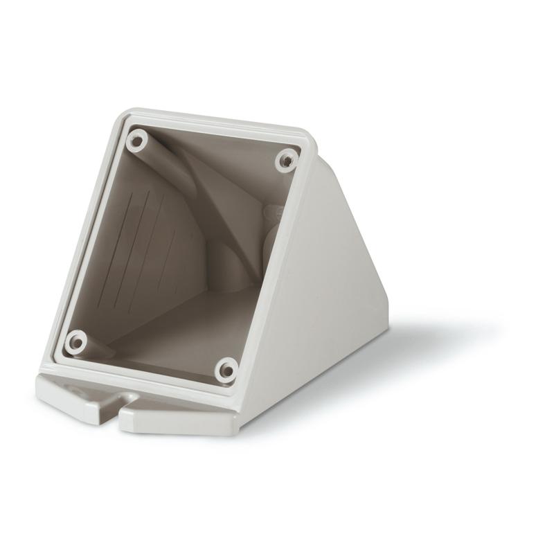 SCAME SURFACE BOX 32AMP ANGLE
