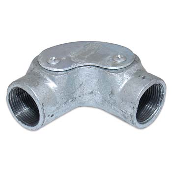 25mm GALV INSPECTION ELBOW