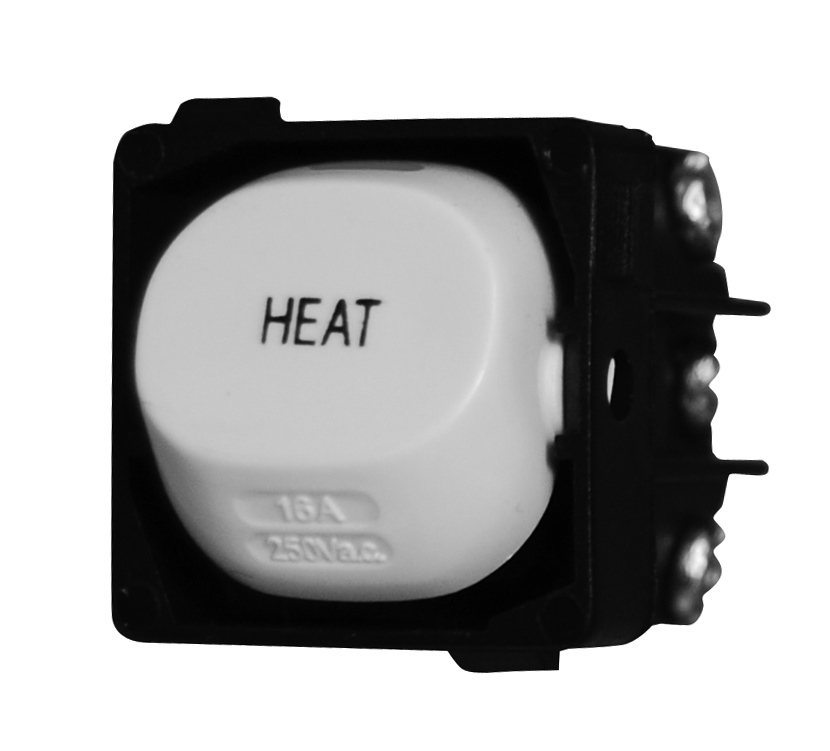 16A Dedicated Switch Mechanism, 'Heat', White