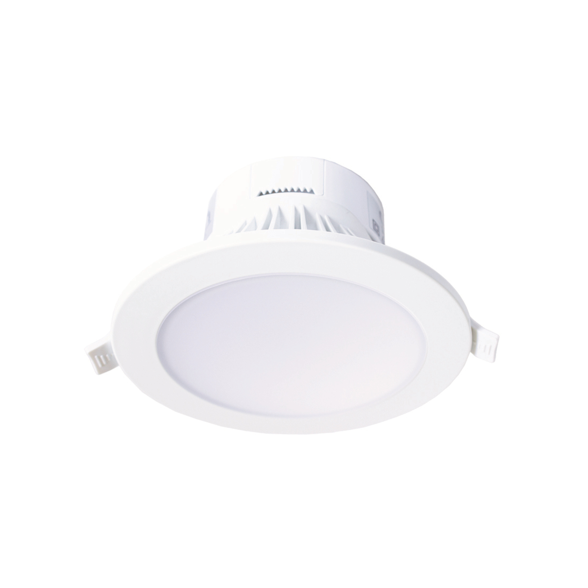 8W LED Downlight, 3CCT 3000/4200/6500K, Matte White, 830lm, IP44, Dimmable