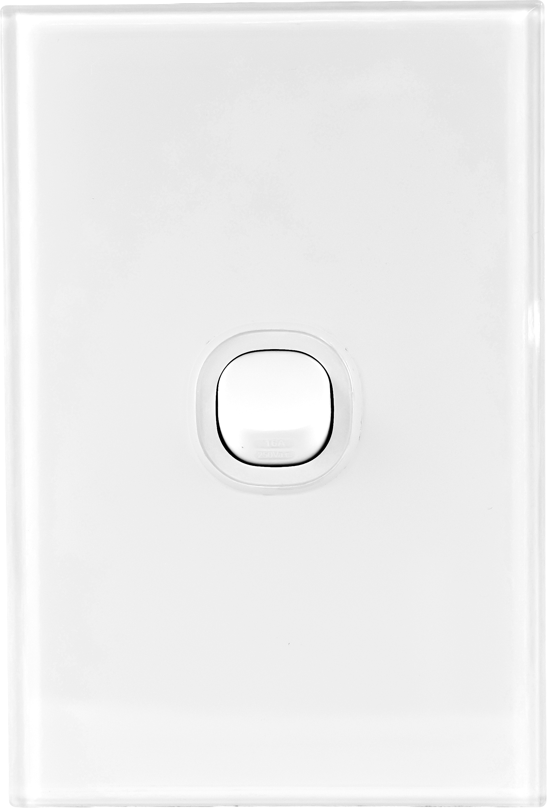 16A One Gang Switch, White, Fusion