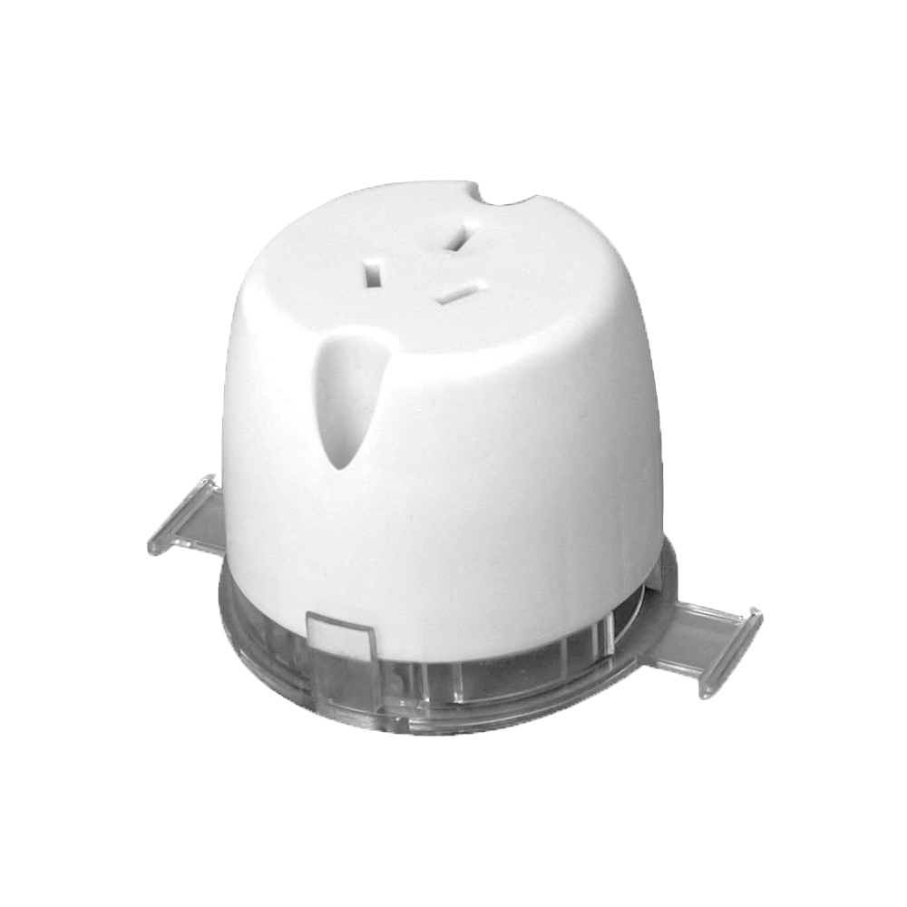 SINGLE SURFACE OUTLET 10A WHITE, LOGIX