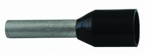 BOOTLACE TERM INS BLK 1.5mm2 x8mm PK50