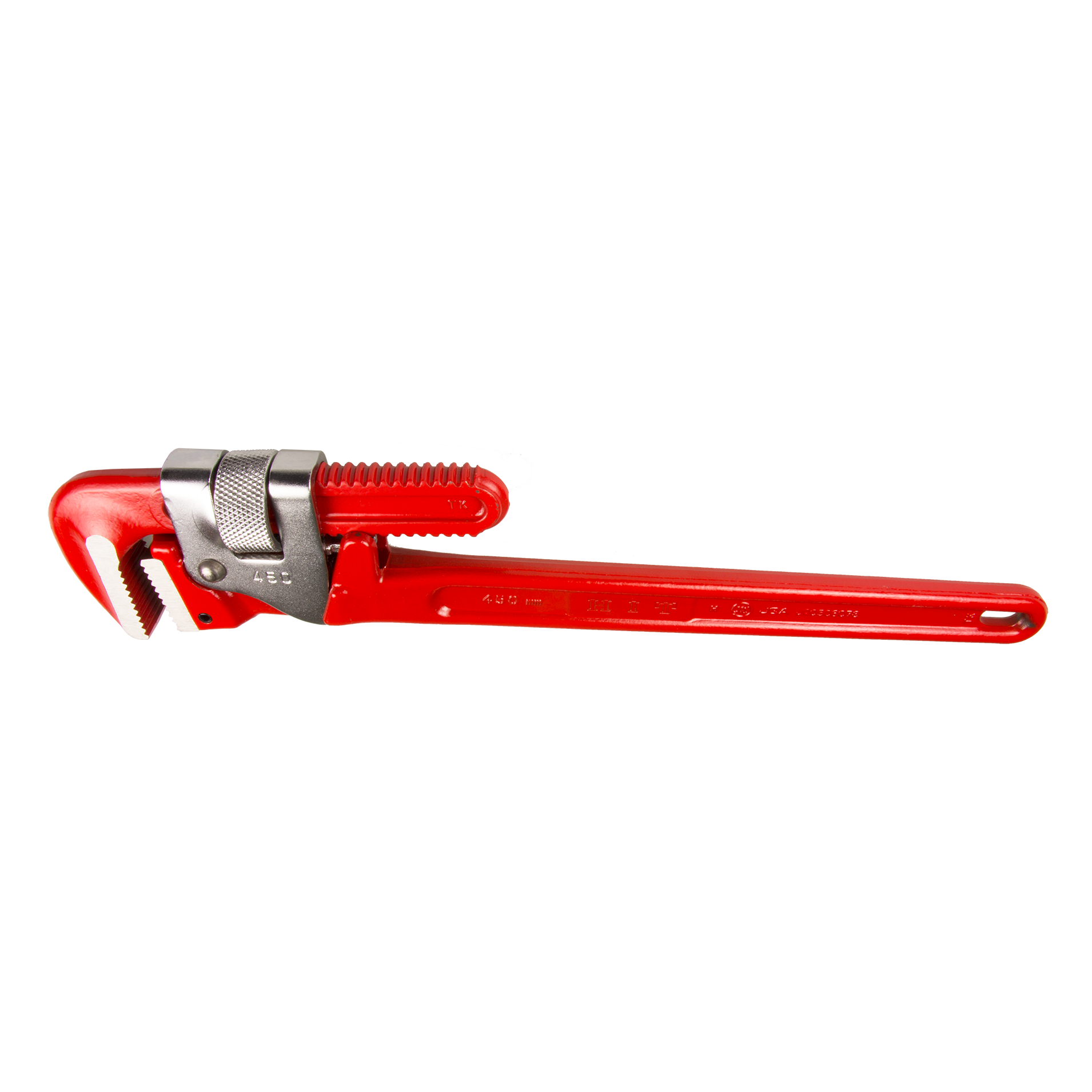 #PU-450mm DROP FORGE STEEL PIPE WRENCH - 80mm CAPACITY
