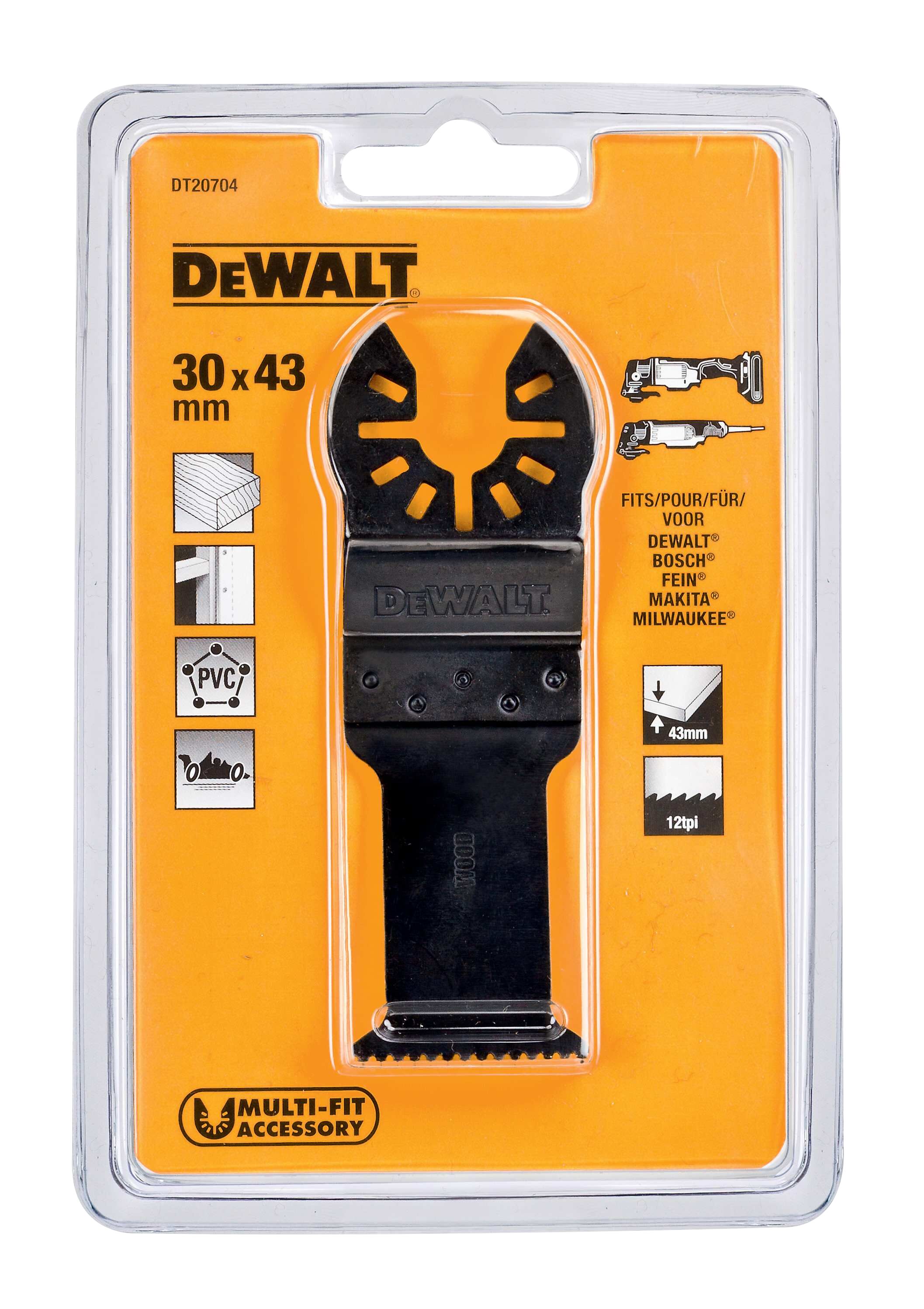 DEWALT Multi-Tool Fastcut Wood Blade 31 X 43mm
