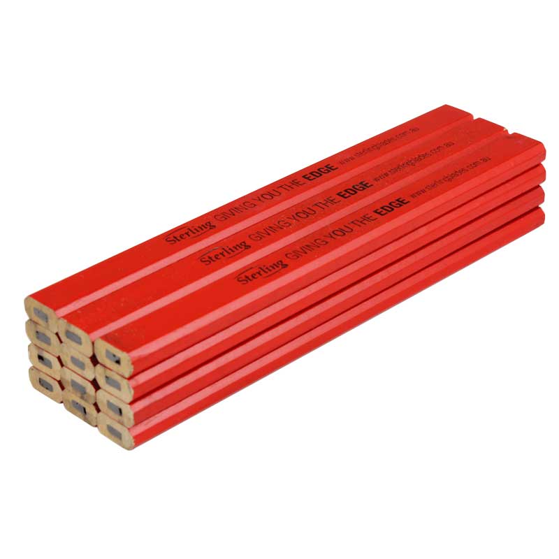 Sterling Builders Pencil - Red Medium Lead