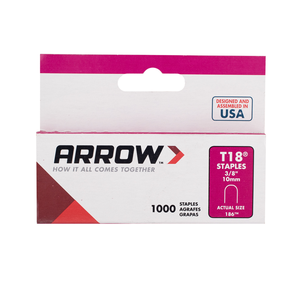 ARROW #T-18 3/8' STAPLE PACK-1000