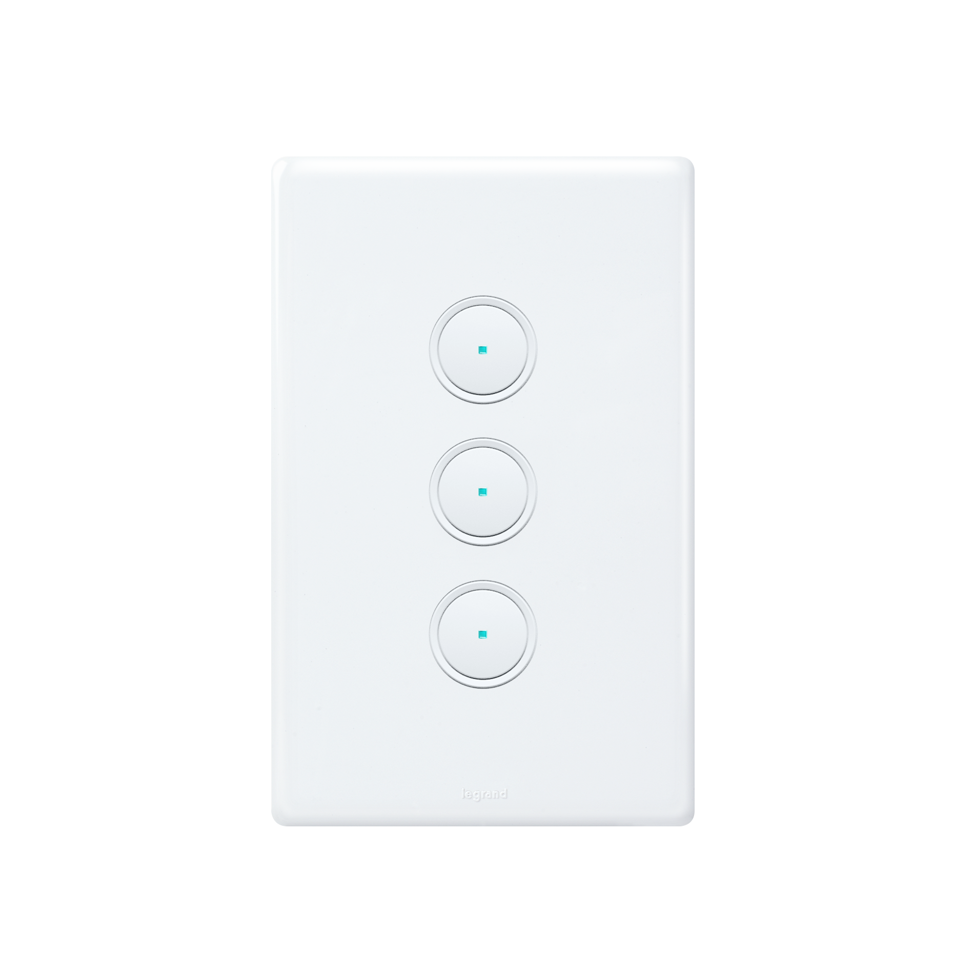 EXCEL LIFE WITH NETATMO 3 GANG SMART SWITCH GLOSS WHITE