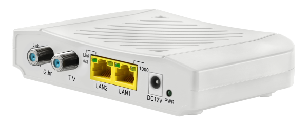 Ethernet over coax modem. High Speed Data over Coax - 720Mbps LAN only