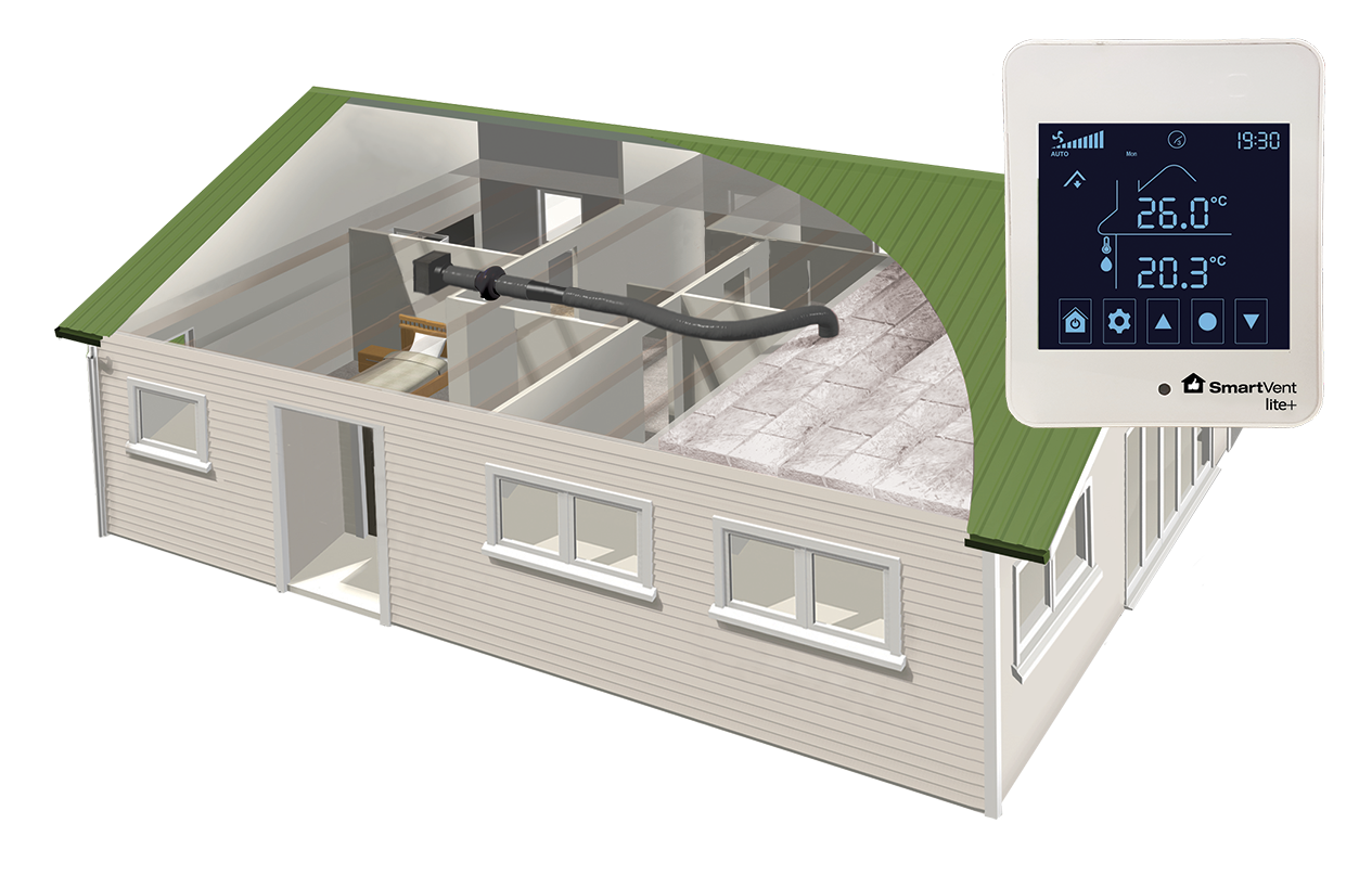 SmartVent Lite+ SV01L+ 1 Outlet Home Ventilation System
