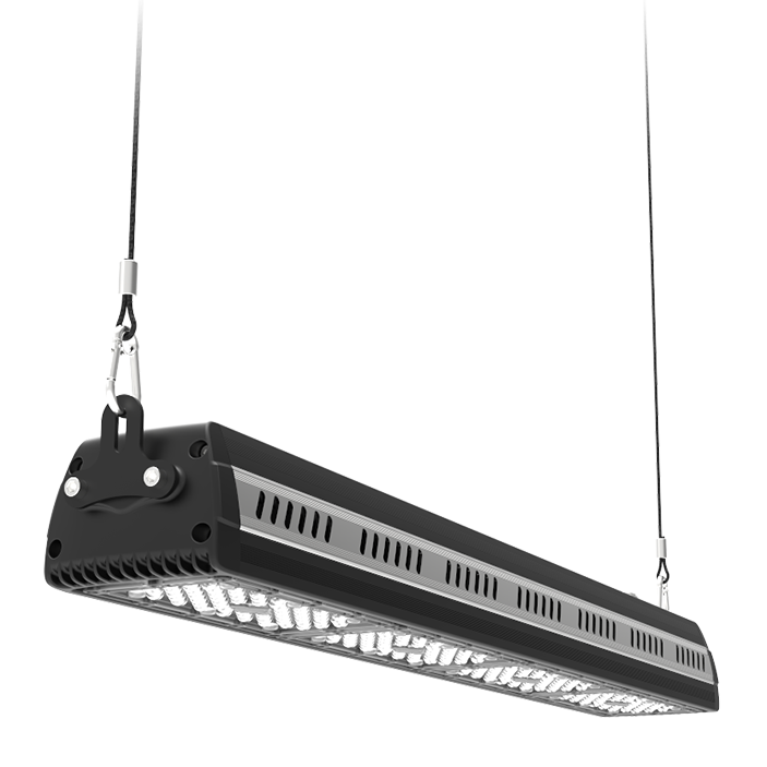 200W Nimbus Linear LED Highbay 4000K IP65 B120° CRI>80 27,500lm Finish: Graphite Black