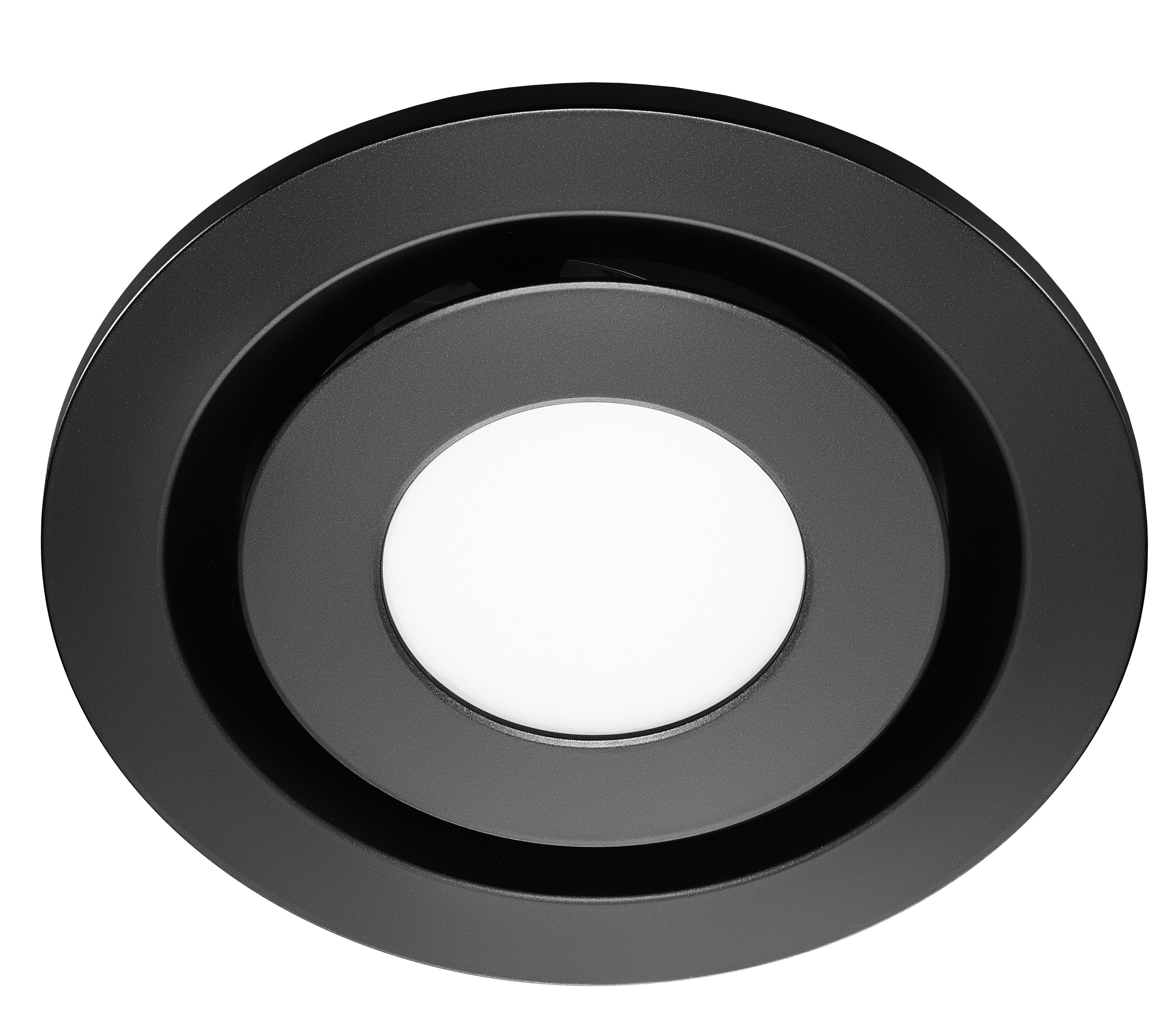 Manrose Contour Fascia With Led 200mm Round Black