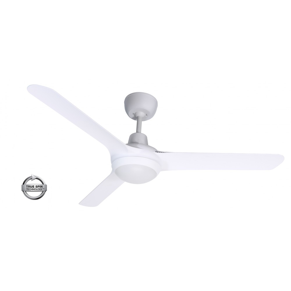 SPYDA 50"/1250MM 3 BLADE SWEEP FAN WITH LED SATIN WHITE