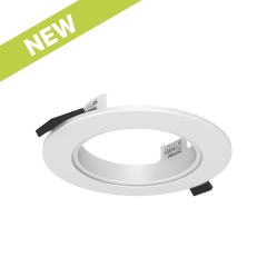 White Adaptor Plate Kit Flush Fit for 100-135mm Cut Outs (145mm OD) Supplied with Spring clips - Suits R750